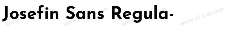 Josefin Sans Regula字体转换